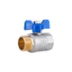 Кран шаровой SD Plus 3/4" ВН для воды (бабочка) SD607W20 - изображение 1