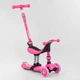 Самокат-велобег 3в1 трехколесный BS-23180 Best Scooter, 3 колеса PU со светом, сидение, амортизаторы, родительская ручка - изображение 1