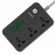 Сетевой фильтр LDNIO SC3604, 3 Розетки + 6 USB, 2 м, сечение 3х0,75мм, Black, Box - изображение 1