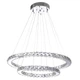 Люстра светодиодная подвесная с пультом хрустальные кольца BR-988S/72 LED Brille 22-866 - изображение 1