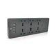 Мережевий фільтр ТВ-Т12, 6 розеток + 4 USB, 2 м, перетин 3х0,75мм, 3000W, Black, Box - изображение 1