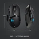 Миша Logitech G502 Lightspeed Wireless Black (910-005567) - зображення 10