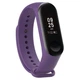 Силиконовый ремешок MRK для фитнес браслета Xiaomi Mi Band 4/3 Фиолетовый с металлической кнопкой (mrk21042046) - изображение 4