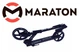 Дитячий двоколісний самокат Maraton Fox Pro Чорний + LED-ліхтарик - зображення 3