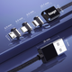 Магнитный кабель красный ESSAGER (micro USB, Type-C, Lightning) 1метр - изображение 2