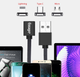Магнитный кабель красный ESSAGER (micro USB, Type-C, Lightning) 1метр - изображение 4