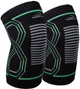 Наколенники спортивные PowerPlay 4099 L/XL 2 шт Черно-зеленые (PP_4099_L/XL_Bl/Green) - изображение 1