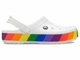 Жіночі сабо, крокси Crocband Rainbow Block Clog White M8-W10 (40-41) білі - зображення 1