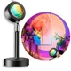 Проєкційна лампа Sunset Lamp RGB з пультом - зображення 2