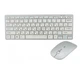 Беспроводная клавиатура с мышкой KEYBOARD 901 Белая оптическая плоская для игр компьютера ПК ноутбука с USB ресивером - изображение 2