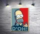 Картина Гомер Сімпсон (Homer Simpson) об'їдається донатами 42x60 см Модуль №1 (001207) - зображення 1