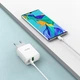 Сетевое зарядное устройство Hoco C80A USB/ Type-C QC PD белое - изображение 2