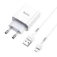 Сетевое зарядное устройство Hoco C81A USB 2.1A Micro белое - изображение 1