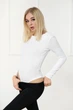 Женский трикотажный боди Fashion Girl "Рубчик" 48 белый - изображение 2