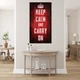Картина на холсте успокойся и продолжай keep calm and carry on 40х75 см - изображение 2