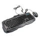 Проводная игровая клавиатура и оптическая мышь комплект KeyBoard V100 Черная геймерская для компьютера с LED подсветкой интерфейс USB (47494) - изображение 1