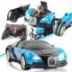 Авто Трансформер Bugatti Robot Car Size 1:18 Синяя машинка с пультом - изображение 10