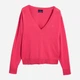 Pulower damski GANT Light Cotton V Neck 4801516 L Różowy (7325705657704) - obraz 3