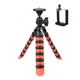 Трипод / Гибкий штатив для телефона, камеры, GoPro с уровнем Alitek Flexible H30 Black/Red + держатель (620810) - изображение 1