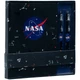 Набір подарунковий Kite Nasa блокнот В6+ 96 аркушів + 2 ручки темно-синій (NS21-499) - зображення 2
