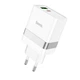 Мережевий зарядний пристрій Hoco N21 PD30W + QC3.0 + кабель Type-C to Lightning - White - зображення 3