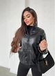 Женская демисезонная куртка из экокожи KML 0022 L (46-48) Черный (0022/1 B) - изображение 4
