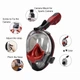Маска для сноркелинга TheNice EasyBreath-III M2101 на все лицо для дайвинга L / XL Красно-черной (SUN2782) - изображение 4