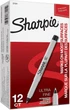 Маркеры перманентные лайнеры Sharpie Permanent Markers, Ultra Fine Point Черный 12 шт. (‎37001) - изображение 1