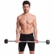 Штанга фиксированная изогнутая обрезиненная Rubber Hexagon Barbell 10кг (гриф l-95см) (TA-6231-10) - изображение 6