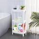 Этажерка 3-х ярусная MBM HOME FH-22/3 WHITE пластиковая Белая (FH-22/3 WHITE) - изображение 2