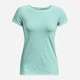 Спортивная футболка для бега женская Under Armour HG Armour SS 1328964-936 XS Бирюзовая (195252387846) - изображение 4