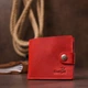 Портмоне кожаное Shvigel leather-16455 Красное - изображение 6