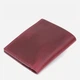 Портмоне кожаное Shvigel leather-16478 Вишневое - изображение 2