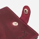 Портмоне кожаное Shvigel leather-16478 Вишневое - изображение 7