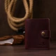 Портмоне кожаное Shvigel leather-16478 Вишневое - изображение 8