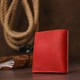 Портмоне шкіряне Shvigel leather-16497 Червоне - зображення 8