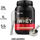 Протеїн 100% Whey Gold Standard Natural Optimum Nutrition без смаку 871 г (ON200) - зображення 4