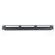 Патч-панель RITAR 24 порта UTP DUAL кат 5Е 19" 1U не экранированная черная, с задним организатором кабеля Q25 - изображение 1