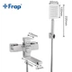 Смеситель для ванны нержавейка короткий гусак Ø35 Frap 1/8 F32802 (H802) - изображение 2