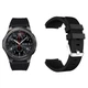 Силіконовий ремінець Watchbands для Samsung Galaxy Gear S3 Frontier - чорний (WB001GALAXYBLACK-N-3) - зображення 1