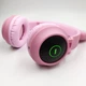 Накладные Bluetooth наушники с кошачьими ушками HOCO Cat W27 Pink - изображение 2