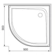 Піддон душовий 90 х 90 х h160 см AM.PM Joy (W95T-301-090W) - зображення 6