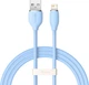 Кабель Baseus Jelly Liquid Silica Gel Fast Charging Data Cable USB to iP 2.4 A 1.2 m Blue (CAGD000003) - изображение 1