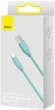 Кабель Baseus Jelly Liquid Silica Gel Fast Charging Data Cable USB to iP 2.4 A 2 m Green (CAGD000106) - зображення 7