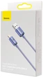 Кабель Baseus Crystal Shine Series Fast Charging Data Cable USB to iP 2.4 A 1.2 m Purple (CAJY000005) - зображення 8
