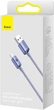 Кабель Baseus Crystal Shine Series Fast Charging Data Cable USB to Type-C 100 W 2 m Purple (CAJY000505) - изображение 5