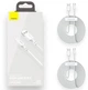 Кабель Baseus Simple Wisdom Data Cable Kit USB to Type-C 5 A (2pcs/set) 1.5 m White (TZCATZJ-02) - изображение 4