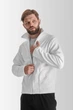 Флісова кофта Чоловіча Vsetex Vigo 270 2XL Біла - зображення 1