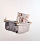 Детская качеля подвесная Infancy Зайчики из натурального дерева серая основа от 7 месяцев до 5 лет - изображение 4
