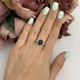 Серебряное кольцо с натуральным сапфиром 2.325ct, вес изделия 2,55 гр (2098102) - изображение 4